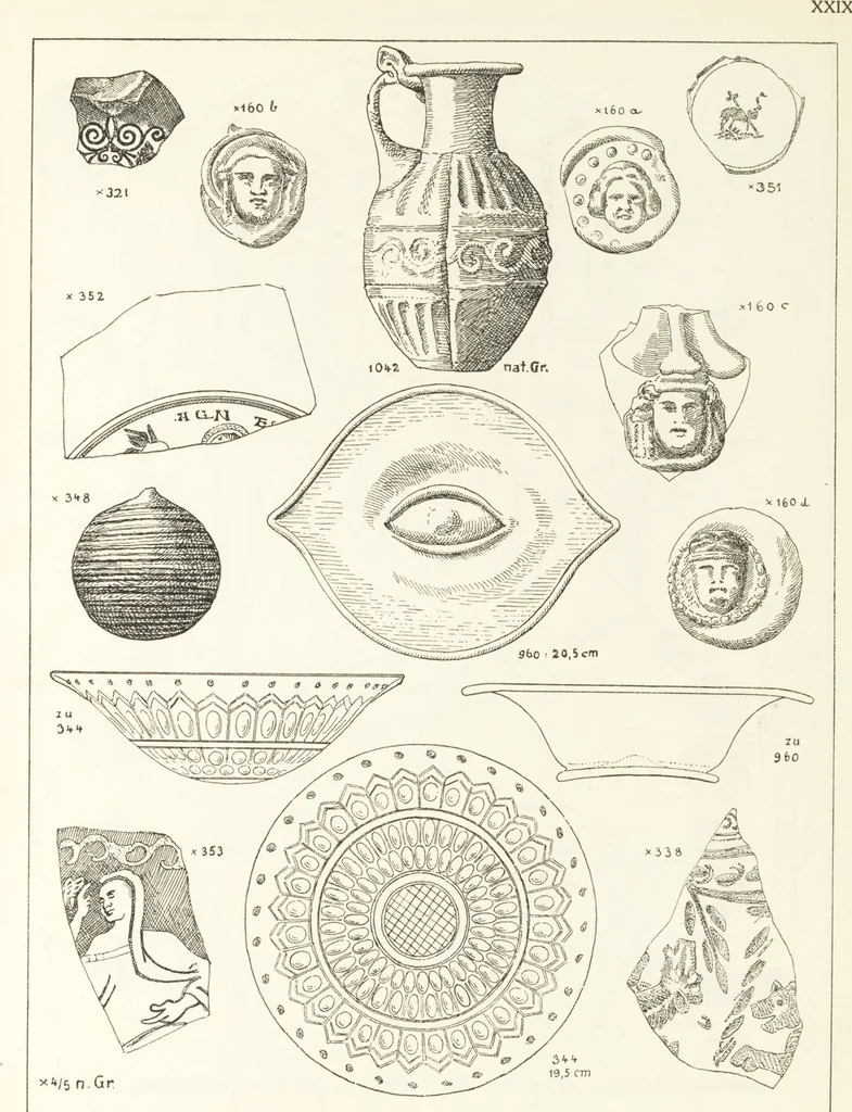 An illustration from Beschreibung römischer Altertümer [volume 2] / gesammelt von Carl Anton Niessen, 1911, leaf 59