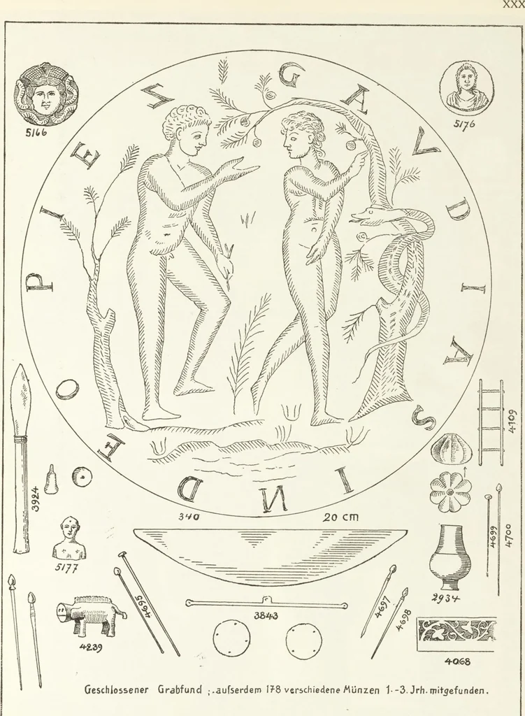 An illustration from Beschreibung römischer Altertümer [volume 2] / gesammelt von Carl Anton Niessen, 1911, leaf 61