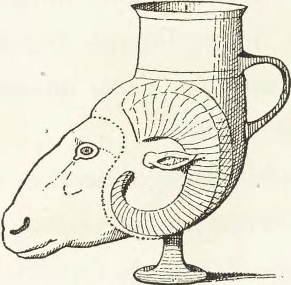 An illustration from Description des collections d'antiquités conservées à l'Hôtel Lambert, 1886, leaf 287
