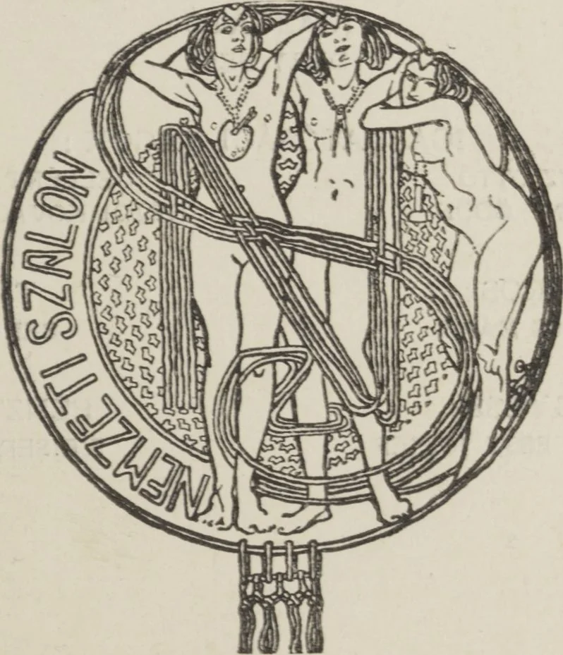 An illustration from A Nemzeti Szalon téli kiállitásának katalógusa : [Abonyiné Keresztury Margit, Andahzi Kasnya Béla, Angyalffy Erzsébet ... et al.]., 1914, leaf 1