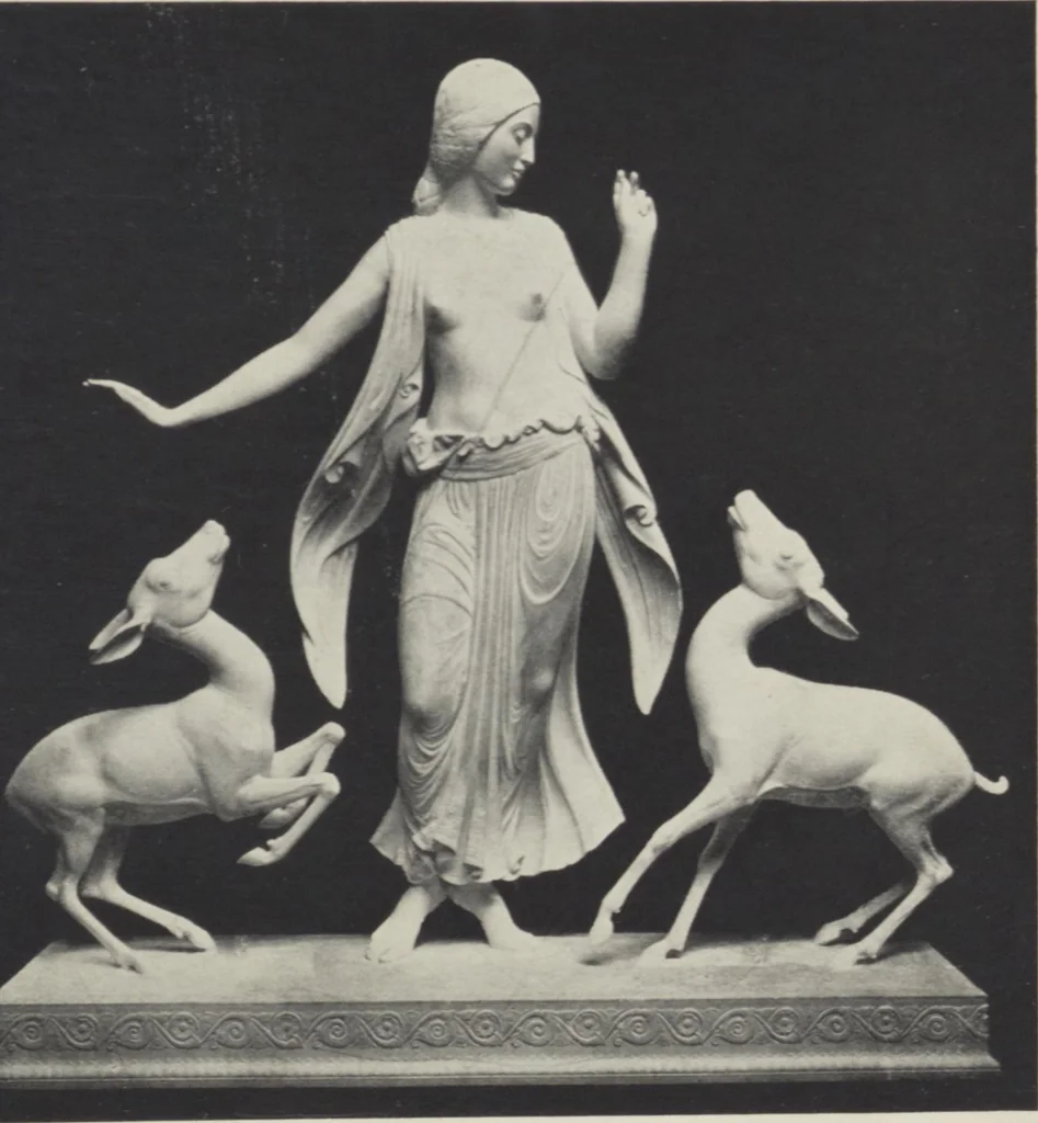 An illustration from Catalogue of an exhibition of sculpture by Paul Manship ... : February 15-March 8, 1916 / with an introduction by Martin Birnbaum, 1916, leaf 13