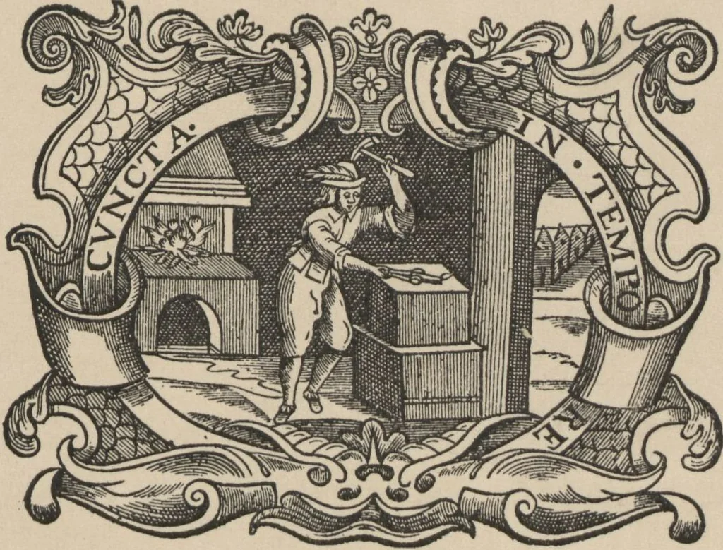 An illustration from Documents de ferronnerie ancienne du XIIe au XVIIIe siècle : recueil de 40 planches comprenant plus de 100 documents de ferronnerie monumentale et de serrurerie fine ..., 1922, leaf 1