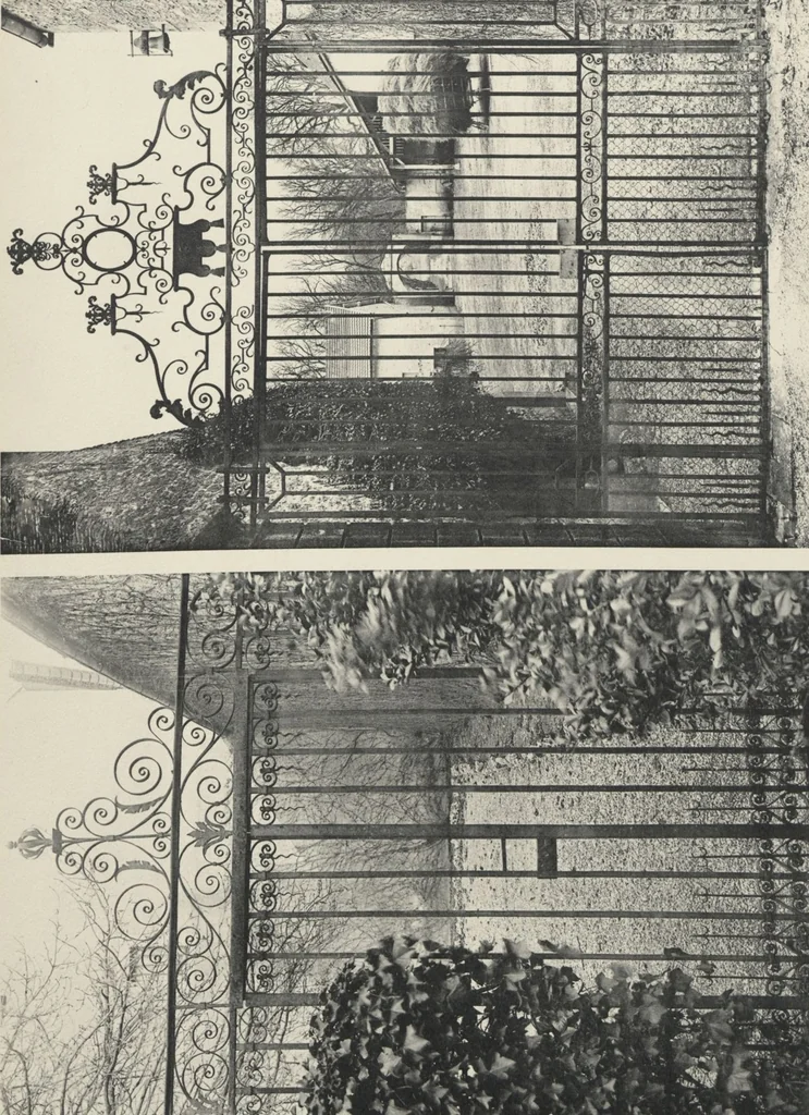 An illustration from Documents de ferronnerie ancienne du XIIe au XVIIIe siècle : recueil de 40 planches comprenant plus de 100 documents de ferronnerie monumentale et de serrurerie fine ..., 1922, leaf 35