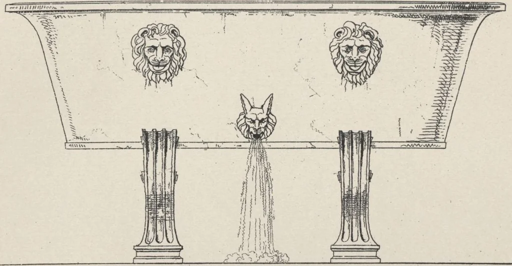 An illustration from Etchings, representing the best examples of ancient ornamental architecture : drawn from the originals in Rome, and other parts of Italy, during the years 1794, 1795 and 1796. by Charles Heathcote Tatham, architect facsimile reproduction by photo-lithography, 1890, leaf 11