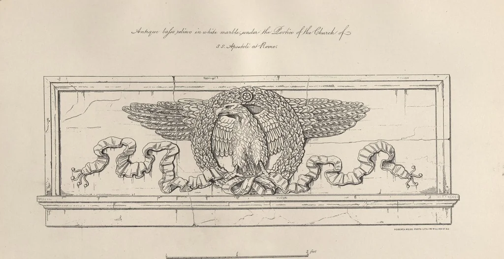 An illustration from Etchings, representing the best examples of ancient ornamental architecture : drawn from the originals in Rome, and other parts of Italy, during the years 1794, 1795 and 1796. by Charles Heathcote Tatham, architect facsimile reproduction by photo-lithography, 1890, leaf 2