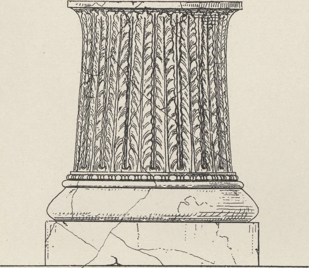 An illustration from Etchings, representing the best examples of ancient ornamental architecture : drawn from the originals in Rome, and other parts of Italy, during the years 1794, 1795 and 1796. by Charles Heathcote Tatham, architect facsimile reproduction by photo-lithography, 1890, leaf 20