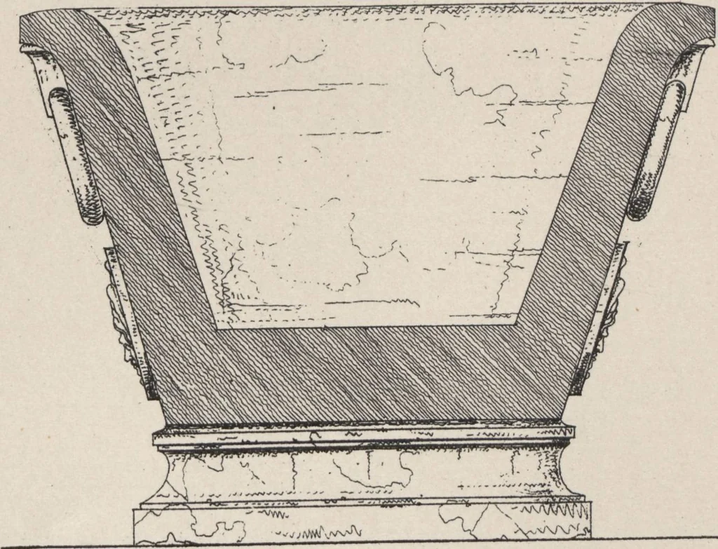 An illustration from Etchings, representing the best examples of ancient ornamental architecture : drawn from the originals in Rome, and other parts of Italy, during the years 1794, 1795 and 1796. by Charles Heathcote Tatham, architect facsimile reproduction by photo-lithography, 1890, leaf 31