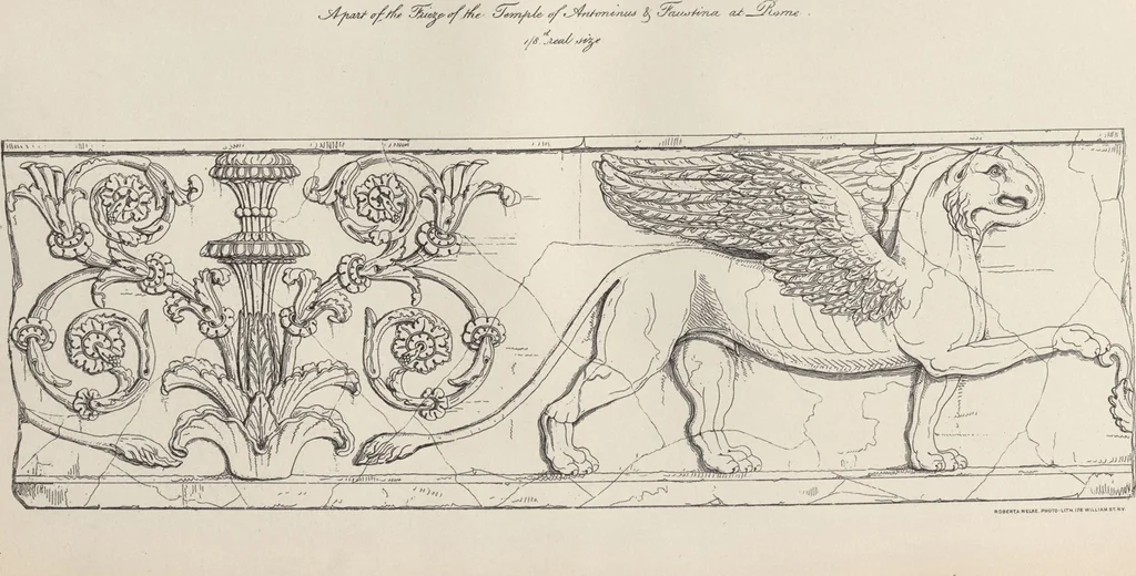 An illustration from Etchings, representing the best examples of ancient ornamental architecture : drawn from the originals in Rome, and other parts of Italy, during the years 1794, 1795 and 1796. by Charles Heathcote Tatham, architect facsimile reproduction by photo-lithography, 1890, leaf 62