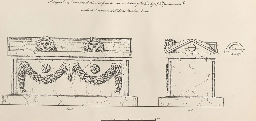 An illustration from Etchings, representing the best examples of ancient ornamental architecture : drawn from the originals in Rome, and other parts of Italy, during the years 1794, 1795 and 1796. by Charles Heathcote Tatham, architect facsimile reproduction by photo-lithography, 1890, leaf 94