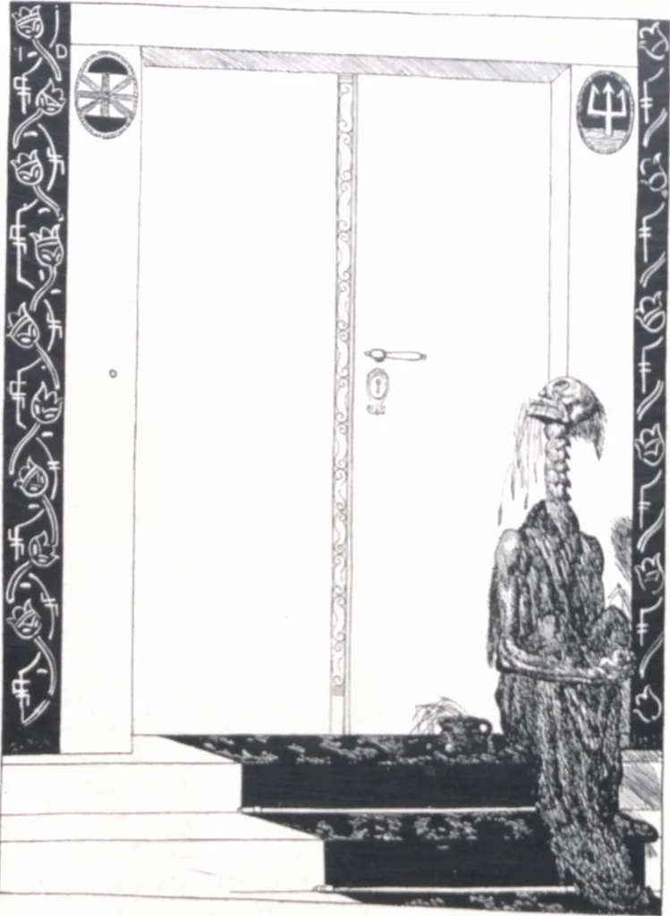 An illustration from Iulius Diez / Text von Rich. Braungart, 1920, leaf 108