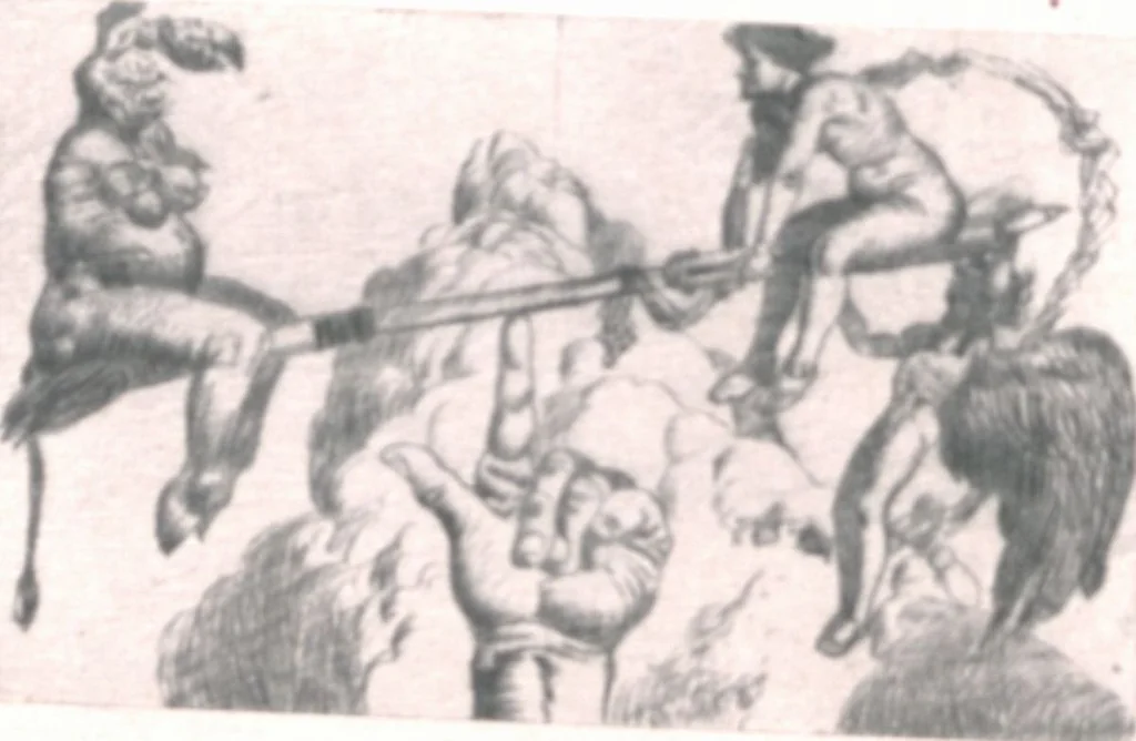 An illustration from Iulius Diez / Text von Rich. Braungart, 1920, leaf 114