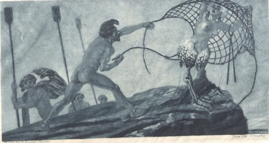 An illustration from Iulius Diez / Text von Rich. Braungart, 1920, leaf 128