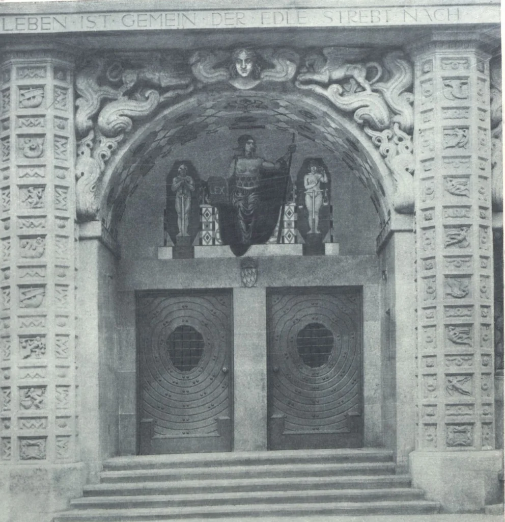 An illustration from Iulius Diez / Text von Rich. Braungart, 1920, leaf 135