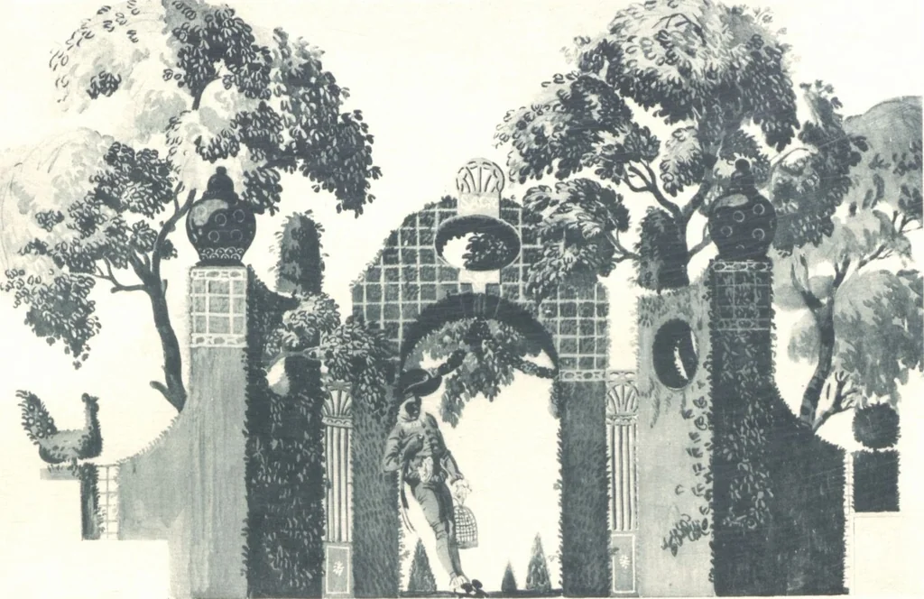 An illustration from Iulius Diez / Text von Rich. Braungart, 1920, leaf 141