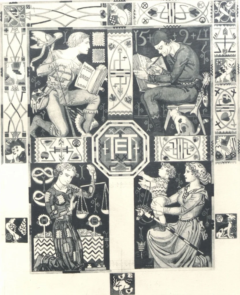 An illustration from Iulius Diez / Text von Rich. Braungart, 1920, leaf 145