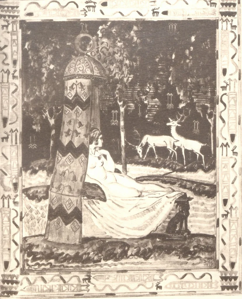 An illustration from Iulius Diez / Text von Rich. Braungart, 1920, leaf 147