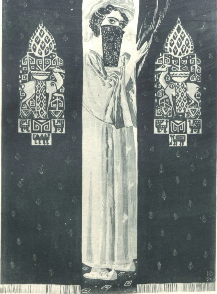 An illustration from Iulius Diez / Text von Rich. Braungart, 1920, leaf 149