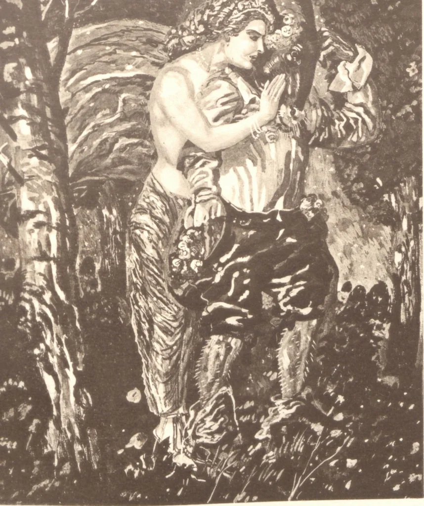An illustration from Iulius Diez / Text von Rich. Braungart, 1920, leaf 155