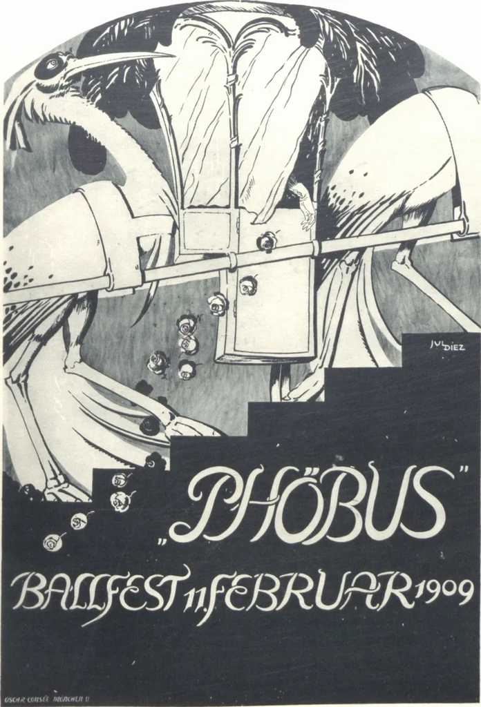 An illustration from Iulius Diez / Text von Rich. Braungart, 1920, leaf 187