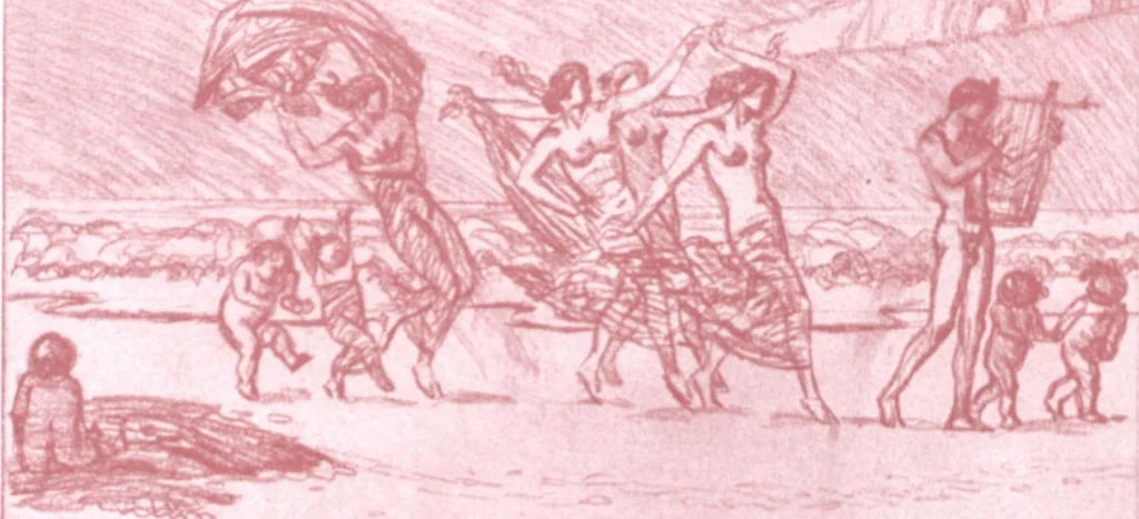 An illustration from Iulius Diez / Text von Rich. Braungart, 1920, leaf 20