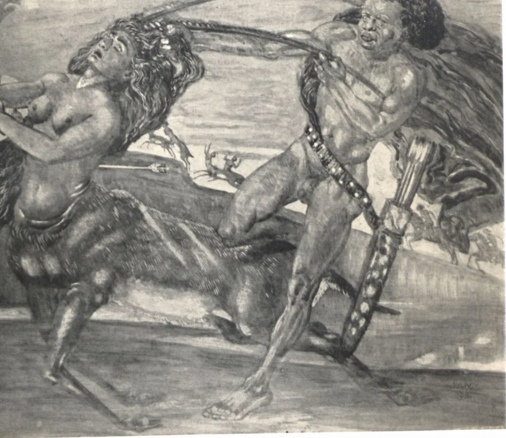 An illustration from Iulius Diez / Text von Rich. Braungart, 1920, leaf 35