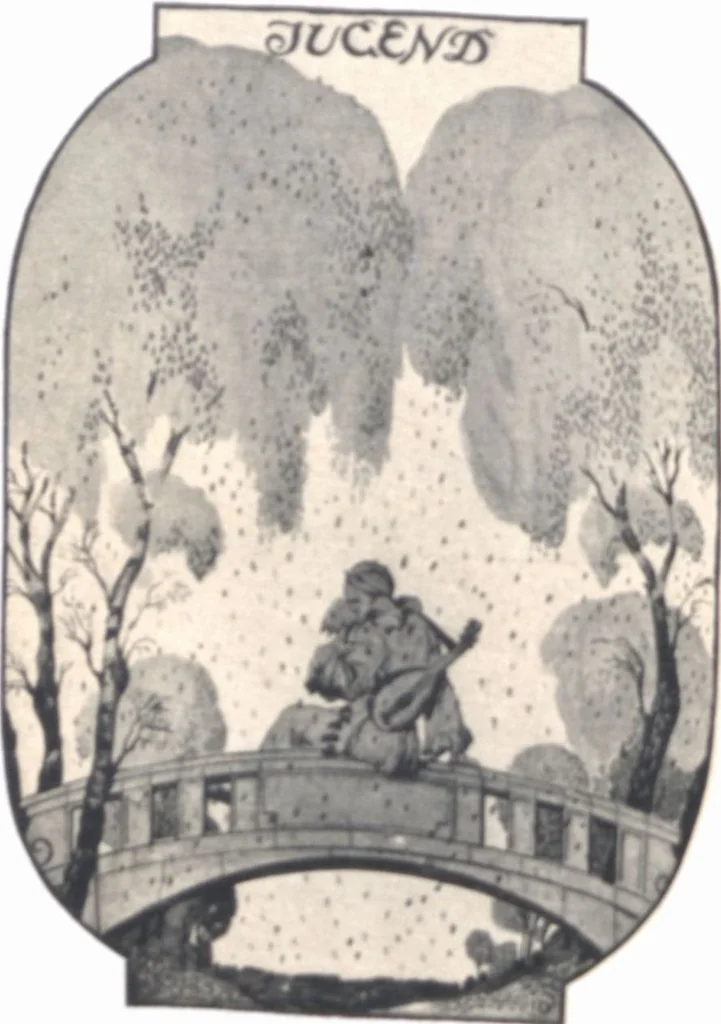 An illustration from Iulius Diez / Text von Rich. Braungart, 1920, leaf 38