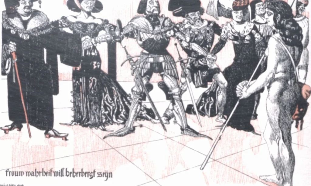 An illustration from Iulius Diez / Text von Rich. Braungart, 1920, leaf 52