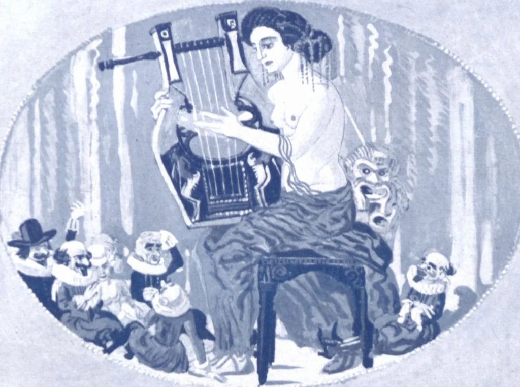 An illustration from Iulius Diez / Text von Rich. Braungart, 1920, leaf 59