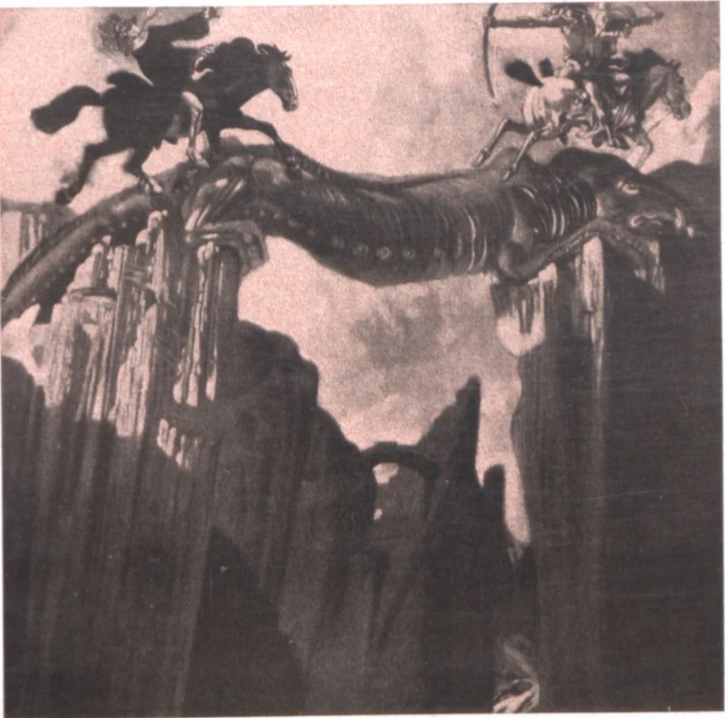 An illustration from Iulius Diez / Text von Rich. Braungart, 1920, leaf 79