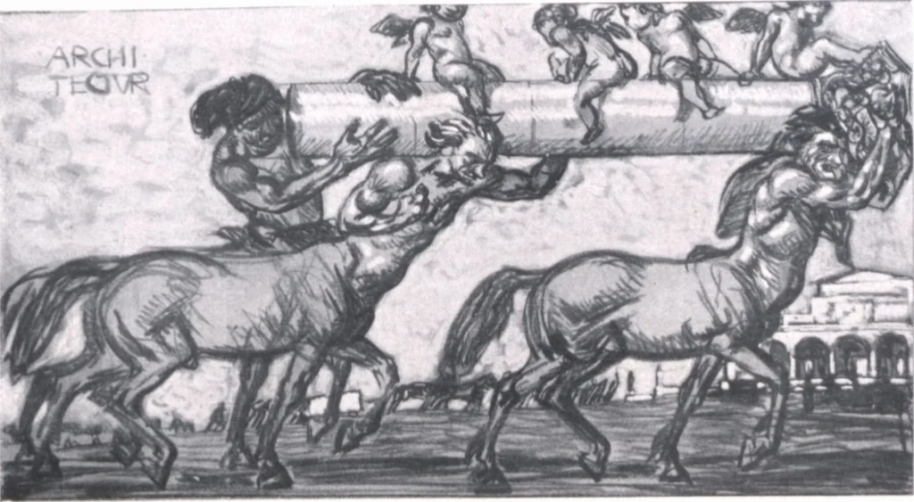 An illustration from Iulius Diez / Text von Rich. Braungart, 1920, leaf 85