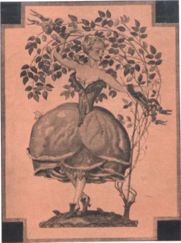 An illustration from Iulius Diez / Text von Rich. Braungart, 1920, leaf 91