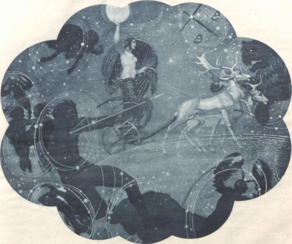 An illustration from Iulius Diez / Text von Rich. Braungart, 1920, leaf 93