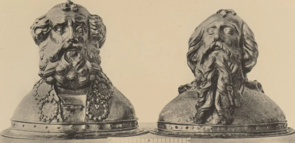 An illustration from Auswahl von kunstgewerblichen Gegenständen aus der retrospectiven Ausstellung der allgemeinen Landes- und Jubiläums-Ausstellung in Prag 1891, 1892, leaf 106