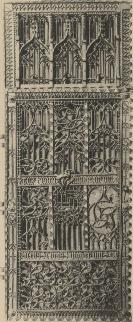 An illustration from Auswahl von kunstgewerblichen Gegenständen aus der retrospectiven Ausstellung der allgemeinen Landes- und Jubiläums-Ausstellung in Prag 1891, 1892, leaf 138