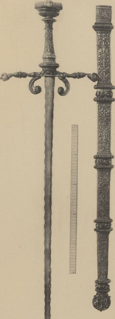 An illustration from Auswahl von kunstgewerblichen Gegenständen aus der retrospectiven Ausstellung der allgemeinen Landes- und Jubiläums-Ausstellung in Prag 1891, 1892, leaf 144