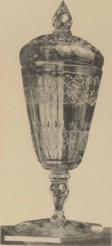 An illustration from Auswahl von kunstgewerblichen Gegenständen aus der retrospectiven Ausstellung der allgemeinen Landes- und Jubiläums-Ausstellung in Prag 1891, 1892, leaf 182