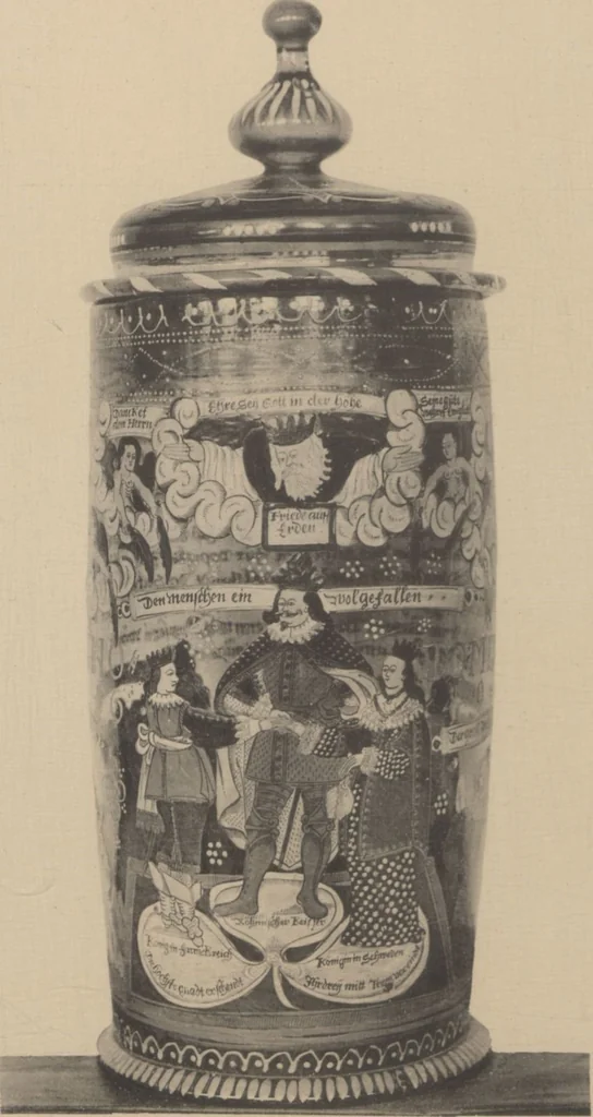 An illustration from Auswahl von kunstgewerblichen Gegenständen aus der retrospectiven Ausstellung der allgemeinen Landes- und Jubiläums-Ausstellung in Prag 1891, 1892, leaf 190