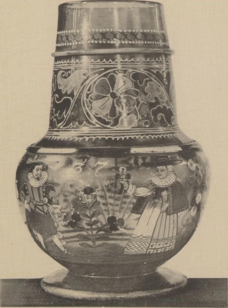 An illustration from Auswahl von kunstgewerblichen Gegenständen aus der retrospectiven Ausstellung der allgemeinen Landes- und Jubiläums-Ausstellung in Prag 1891, 1892, leaf 190