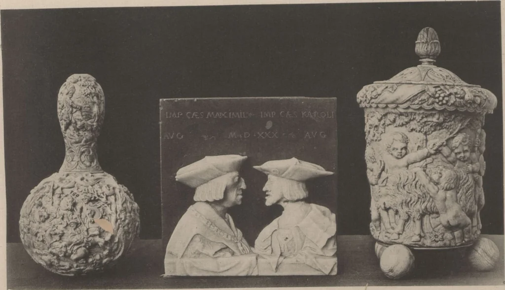 An illustration from Auswahl von kunstgewerblichen Gegenständen aus der retrospectiven Ausstellung der allgemeinen Landes- und Jubiläums-Ausstellung in Prag 1891, 1892, leaf 202