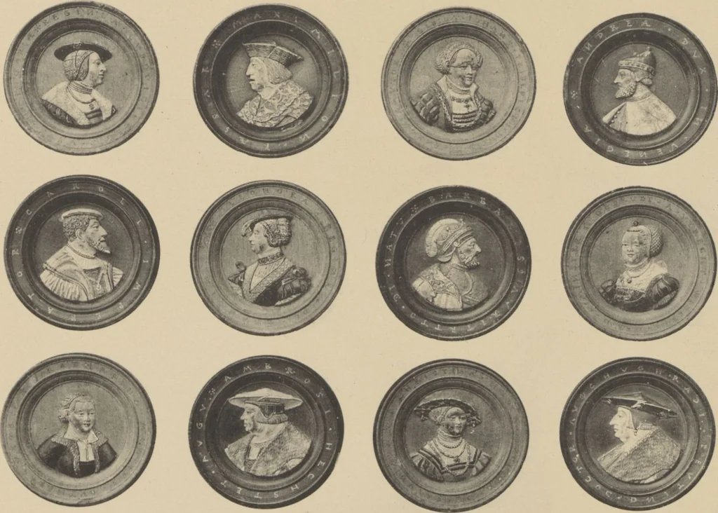 An illustration from Auswahl von kunstgewerblichen Gegenständen aus der retrospectiven Ausstellung der allgemeinen Landes- und Jubiläums-Ausstellung in Prag 1891, 1892, leaf 206