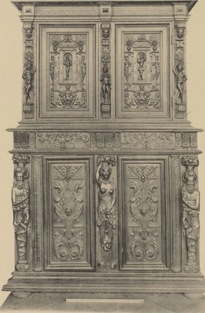 An illustration from Auswahl von kunstgewerblichen Gegenständen aus der retrospectiven Ausstellung der allgemeinen Landes- und Jubiläums-Ausstellung in Prag 1891, 1892, leaf 222
