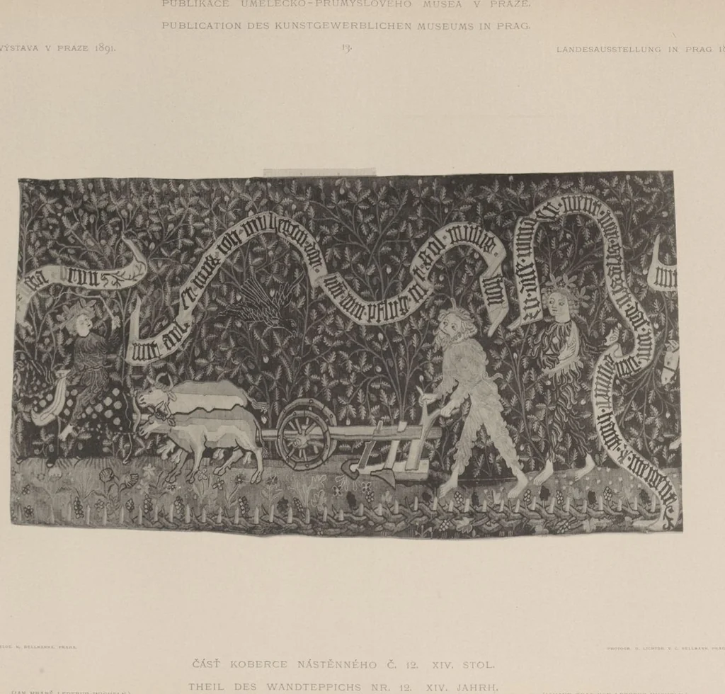 An illustration from Auswahl von kunstgewerblichen Gegenständen aus der retrospectiven Ausstellung der allgemeinen Landes- und Jubiläums-Ausstellung in Prag 1891, 1892, leaf 50
