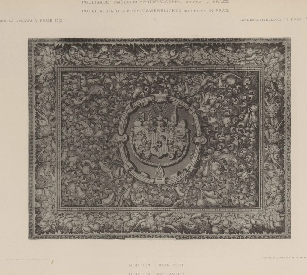 An illustration from Auswahl von kunstgewerblichen Gegenständen aus der retrospectiven Ausstellung der allgemeinen Landes- und Jubiläums-Ausstellung in Prag 1891, 1892, leaf 52