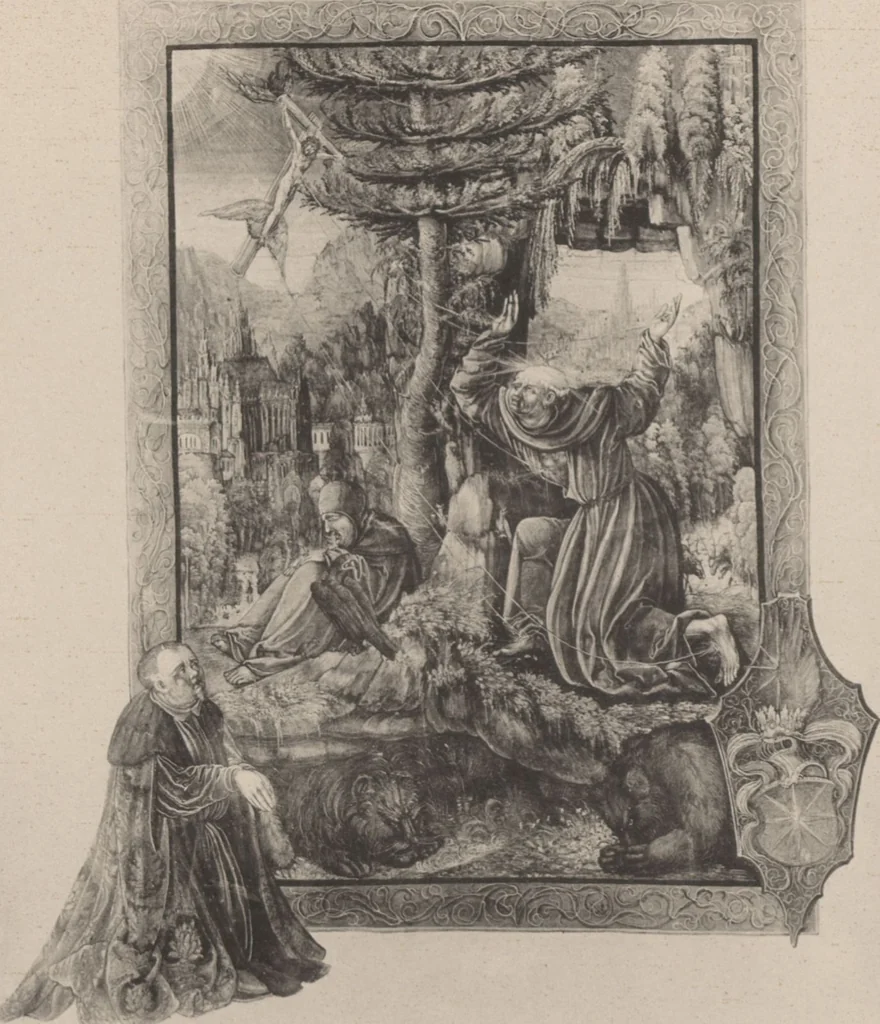 An illustration from Auswahl von kunstgewerblichen Gegenständen aus der retrospectiven Ausstellung der allgemeinen Landes- und Jubiläums-Ausstellung in Prag 1891, 1892, leaf 64
