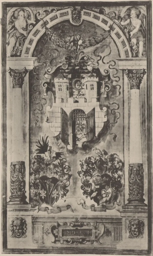 An illustration from Auswahl von kunstgewerblichen Gegenständen aus der retrospectiven Ausstellung der allgemeinen Landes- und Jubiläums-Ausstellung in Prag 1891, 1892, leaf 68
