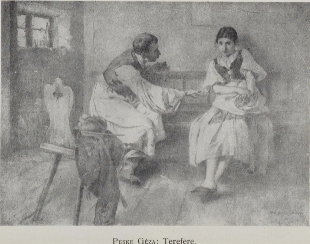 An illustration from Képes tárgymutató : a József Főherceg és Auguszta Főhercegasszony ő fenségeik védősége alatt álló sárosi mũvészi sorsjáték kiállításáról / szerkesztette, Lesskó János biz. titkár., 1915, leaf 106