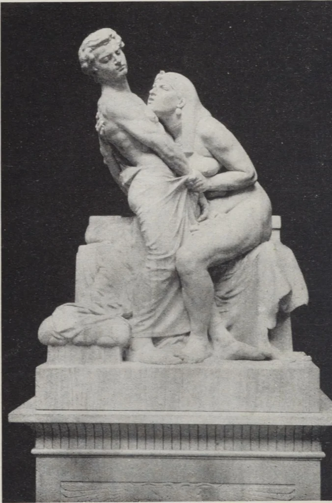An illustration from Képes tárgymutató : a József Főherceg és Auguszta Főhercegasszony ő fenségeik védősége alatt álló sárosi mũvészi sorsjáték kiállításáról / szerkesztette, Lesskó János biz. titkár., 1915, leaf 112