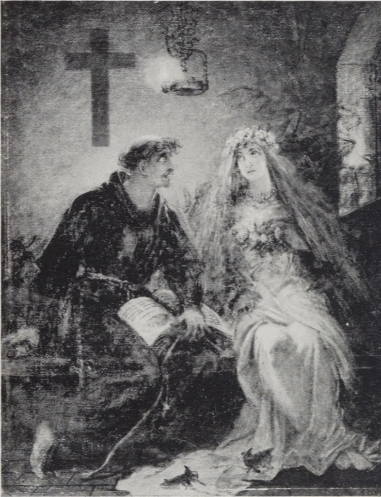 An illustration from Képes tárgymutató : a József Főherceg és Auguszta Főhercegasszony ő fenségeik védősége alatt álló sárosi mũvészi sorsjáték kiállításáról / szerkesztette, Lesskó János biz. titkár., 1915, leaf 56