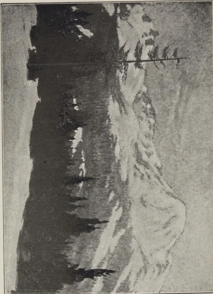 An illustration from Bosznay István, Borszéky Frigyes, Hesshaimer Lajos, Komáromi Kacz Endre, Komáromy Kacz Endréné, Makoldy József és Vass Elemér gyűjteméneiből : rendezett csoportkiállitás : katalogusa, 1918, leaf 20