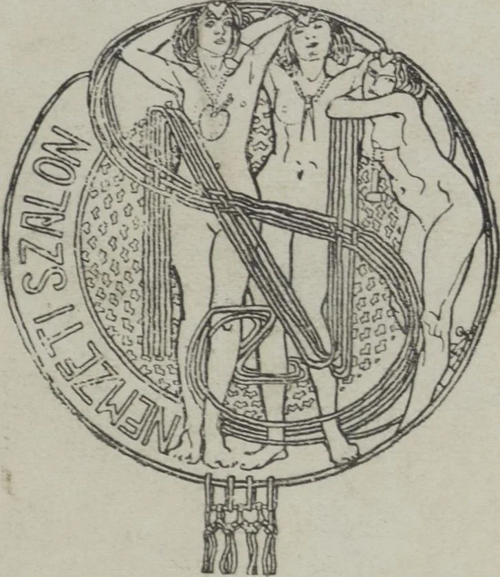 An illustration from Csáky László művészi hagyatékából : Kovér Gyula ujabb képeiből és Podvinecz Erzsébet gyűjteményéből rendezett : csoportkiállitás : katalogusa, 1919, leaf 1